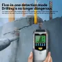 Pengesan Dinding Elektronik 5-dalam-1 SH402 Pencari Kayu Stud Logam Pegang Tangan Pelbagai Fungsi dengan Paparan LED Sistem Penggera untuk Keselamatan Pembinaan dan Pengubahsuaian Rumah