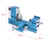 XENDOLL 60W 20000rpm Universal Mini Wood Lathe Machine Wood Turning Lathe Motorized Metalworking DIY CNC Tool
