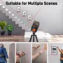 GOCHIFIX Laser Level Self Leveling 360 Red Laser Level Line Tool Wall Suction Stand Receiver 100ft Line Laser for Picture Hanging Outdoor Rechargeable Battery