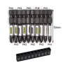 1/4 Screwdriver Bit Set 11pcs Magnetic Drill Bits Hex Shank Impact Driver Torx Cross Hex Plum Blossom Head White Grey