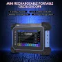 Hantek TO1112C Rechargeable Portable Oscilloscope Multimeter 2-Channel 110MHz Bandwidth 250MSa/S Sampling Rate 8M Storage Depth 7-inch TFT LCD Digital Storage Oscilloscope Arbitrary Waveform Generator with Tool Bag