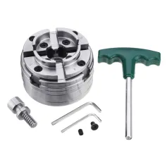 Red Arrow Woodworking 4 polegadas 4-Jaw Mandril de torneamento de madeira Rosca Mandril de torno de madeira Ferramenta de torneamento de madeira 1\ x 8TPI / 1-1/4\ x 8TPI / M33 x 3,5 Rosca