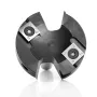 12mm 1/2 Inch Shank 4 Flutes Carbide Insert Spoilboard Surfacing Router Bit Slab Flattening Router Bit 2-1/2\ 63.5mm Cutting Diameter for Woodworking Planing