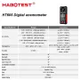 HABOTEST HT605 Digital Anemometer Portable Wind Speed Meter Windmeter LCD Backlight Display Temperature Humidity Meter