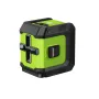 Mini nível de laser de linha cruzada verde de 360 graus com bateria de lítio de 2400 mAh. Modos de luz versáteis, incluindo suporte em L e bolsa de transporte, perfeitos para instalação de quadros pendurados em tetos de drywall faça você mesmo.