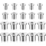 Alloy Steel Dowel and Tenon Center Transfer Plugs 20 Pieces 1/4 Inch Silver Durable Easy to Use for Precise Woodworking Projects