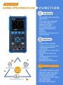 OWON HDS25/HDS25S 25MHz Dual Channel Oscilloscope with Multimeter 250MSa/s Sampling Rate LCD Display Waveform Generator