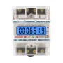 SmartMeter 100A LCD kWh licznik energii z trójfazowym podświetleniem szyny prowadzącej do użytku domowego monitorowanie zużycia energii 3*127/220VAC pomiar zużycia energii
