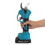 VIOLEWORKS 21V Brushless Pruning Shears with 1500mAh Battery and EU Plug Charger in Blue and Black Packaged in CE-Labeled Paper Box