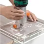 8mm Thickened Acrylic Bottom Plate with Adjustable Width Clear Visual Cutting Mini Table Saw Fit For Cutting Machine Gong Machine