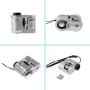 Lente d'ingrandimento tascabile mini portatile 60X con luce UV e LED, microscopio per gioielliere portatile, lente d'ingrandimento per ispezione dettagliata, tester di valuta, istruzione industriale e uso domestico