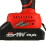 Mensela ED-LX2 18V Cordless Brushless Impact Drill Driver Electric Hammer Drill Screwdriver 25+3 Gear Torque 2 Variable Speed W/ 2.0Ah Battery for Makita for Drilling Wood Metal