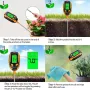 4in1/5in1/6in1 Dijital Toprak Test Cihazı LCD Arka Aydınlatma PH Nem Sıcaklık Güneş Işığı Yoğunluğu Üst Bahçe Aleti