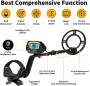 USA Direct Metal Detector Waterproof Professional Gold Finder with LCD Display 10\ Coil Advanced DSP Chip Deep Detection Treasure Hunter