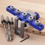 RUITOOL Metric Imperial Doweling Jig Kits Drill Guide Locator Cabinet Hardware Jig with 6mm 8mm 10mm 1/4\ 5/16\ 3/8\ Drill Guide Bushings