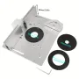 Conjunto de placas de inserção para mesa de roteador 240x200 mm para bancada de marcenaria com guia de esquadria e suporte deslizante de cerca de alumínio compatível com vários roteadores