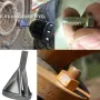 1Pc Deburring External Chamfering Tool Hss Triangular Handle / Hexagonal Handle Pagoda Metal Steel Step Drill Bit Hole Drill Conical Drill Countersink Hole