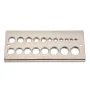 19 Holes Steel Dowel Plate Holes From 1/8 To 5/8 In Wood Dowel Plate Maker for Manufacturing Construction Home Improvement