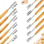 12pcs Woodworking Carving Chisel Set Cr-V Material Blade Wooden Handle Beginner DIY Carving Set Woodworking Tools