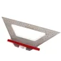 140MM Stainless Steel Inch Woodworking Triangle Ruler Multifunctional Scribing Angle Ruler For DIY