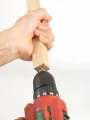 Adjustable Stainless Steel Drill Head Tool for Woodworking Hexagonal 10mm End Lightweight and Durable Design Ideal for Round Dowels