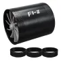 Universal Car Double Turbine Turbo Air Intake Gas Fuel Saver Fan Turbocharger