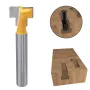 5PCS 1/4 Inch Shank Keyhole Router Bits Set T Track T-Slot Bolts Router Bit Set for 5/16\ 3/8\ 1/2\ 7/16\ 5/8\ Hex Bolts