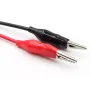 BNC Q9 Male Plug To Dual Alligator Clip Oscilloscope Test Probe Lead Cable 110cm