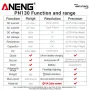 ANENG PN130 Цифровые клещи 4000 отсчетов переменного постоянного тока Тестер напряжения Автоматический диапазон VA Цветной экран NCV CAT III 1000 В Многофункциональный электрический тестер с фонариком Сохранение данных
