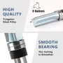 1/2 Inch 12mm Shank 3 Flutes Straight Cut Router Bit with Bearing Straight Grooving Bit Pattern Flush Trim Bit Woodworking Milling Cutter Tool