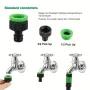 1PCS Expandable Garden Hose Flexiable Water Hose With 7 Function Nozzle Lightweight Retractable Garden Hose For Outdoor 25FT-200FT