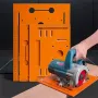 Cirkelzaag bodemplaat Cirkelzaag geleiderail Bodemplaat Bakeliet 28x15cm 28x20cm 28x25cm Laserschaal Verstelbare leunbalk voor 4-inch motoren Universele compatibiliteit