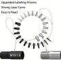 Nut & Bolt Thread Checker Inch & Metric 26 Male/Female Gauges Stainless Steel 14 Inch & 12 Metric Thread Checker