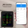 12-in-1 Air Quality Monitor Compact Portable Carbon Dioxide Detector with Real-Time Data CO2 HCHO TVOC PM2.5 PM10 CO Temperature Humidity Meter USB Charging WiFi Enabled for Home and Office Use