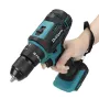 Drillpro 10mm Chuck Impact Drill 350N.m Cordless Electric Drill For Mak18V Battery 4000RPM LED Light Power Drills