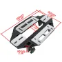 Aluminum Alloy Door Hinge Jig Guide Woodworking Door Hinge Template Slotting Locator Door Lock Jig for Wood Cabinet Kitchen Door Lock Installation