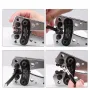 1 jeu de pinces à sertir pour câble de batterie en cuivre HX-50B 10-1 AWG avec 60 cosses à anneau en cuivre, 8 tailles de cosses de câble