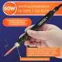 SEQURE S60P Upgraded Version Electric Soldering Iron Supports PD|QC|DC|PPS Power Supply Compatible with C210 Soldering Iron Tip Precision Electronic Mobile Phone Repair Tool Anti-static Soldering Pen 60W
