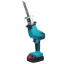 Wolike 88VF Sladdlös Tigersåg Batteridriven Elsåg För Metall/Trä/PVC-Rör/Träd Med 4 Sågblad & Batteri För Makita