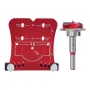 Punzone per aprire i fori delle cerniere per lavorazione del legno da 35 mm con localizzatore di punzoni e telaio di limitazione. Lega di alluminio di alta qualità per una foratura e un montaggio rapidi e precisi delle cerniere. Applicazione versatile.