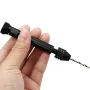 11 st precisionsstiftsskruvstäd mikro mini handspiralborr set för metall trä smycken delikat gör-det-själv