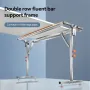 Imbot Wood Cutting Bracket Sawhorse Miter Saw Table Frame Adjustable Height 70-90cm Stainless Steel 220LB Load Portable Woodworking Table