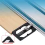 FONSON TOOLS Track Saw Square Right Angle Guide Circular Saw Guide Rail Angle Stop Compatible with Makita and Festool Guide Rail