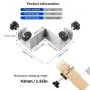 2PCS 90 Degree Right Angle Corner Clamps Double Handle Woodworking Jig Maximum Clamping Range 42mm for Woodworking Welding Framing
