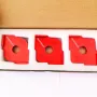 ENJOYWOOD 3PCS Aluminum Router Corner Jig Set R5-R30 6 in 1 Precision Woodworking Corner Templates Enduring and Easy to Use