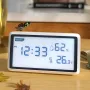 2 Adet Deli Elektronik Termometre Higrometre Hava İstasyonu Yüksek Hassasiyetli 0.1℃ Sıcaklık Nem LCD Ekran Saat Fonksiyonu Uzun Pil Ömrü - Nihai Kapalı Hava İzleme İstasyonu