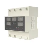 Vyf-skerm outomatiese skakeling driefase digitale spanningsbeskermer 63A 220V verstelbare oor-/onderspanningsbeskermingstoestel met intydse monitering