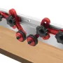 1 Pair Bearing Roller Feeder Precision Clear-Cut Stock Guides Woodworking Aluminum Feather Loc Board Anti Rebound Safety Feeder