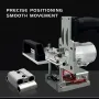 Aluminum Alloy Mortising Jig 2 in 1 Slotting Bracket Punch Locator Milling Cutter Positioning Frame for Trimming Machine