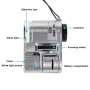 Lente d'ingrandimento tascabile mini portatile 60X con luce UV e LED, microscopio per gioielliere portatile, lente d'ingrandimento per ispezione dettagliata, tester di valuta, istruzione industriale e uso domestico